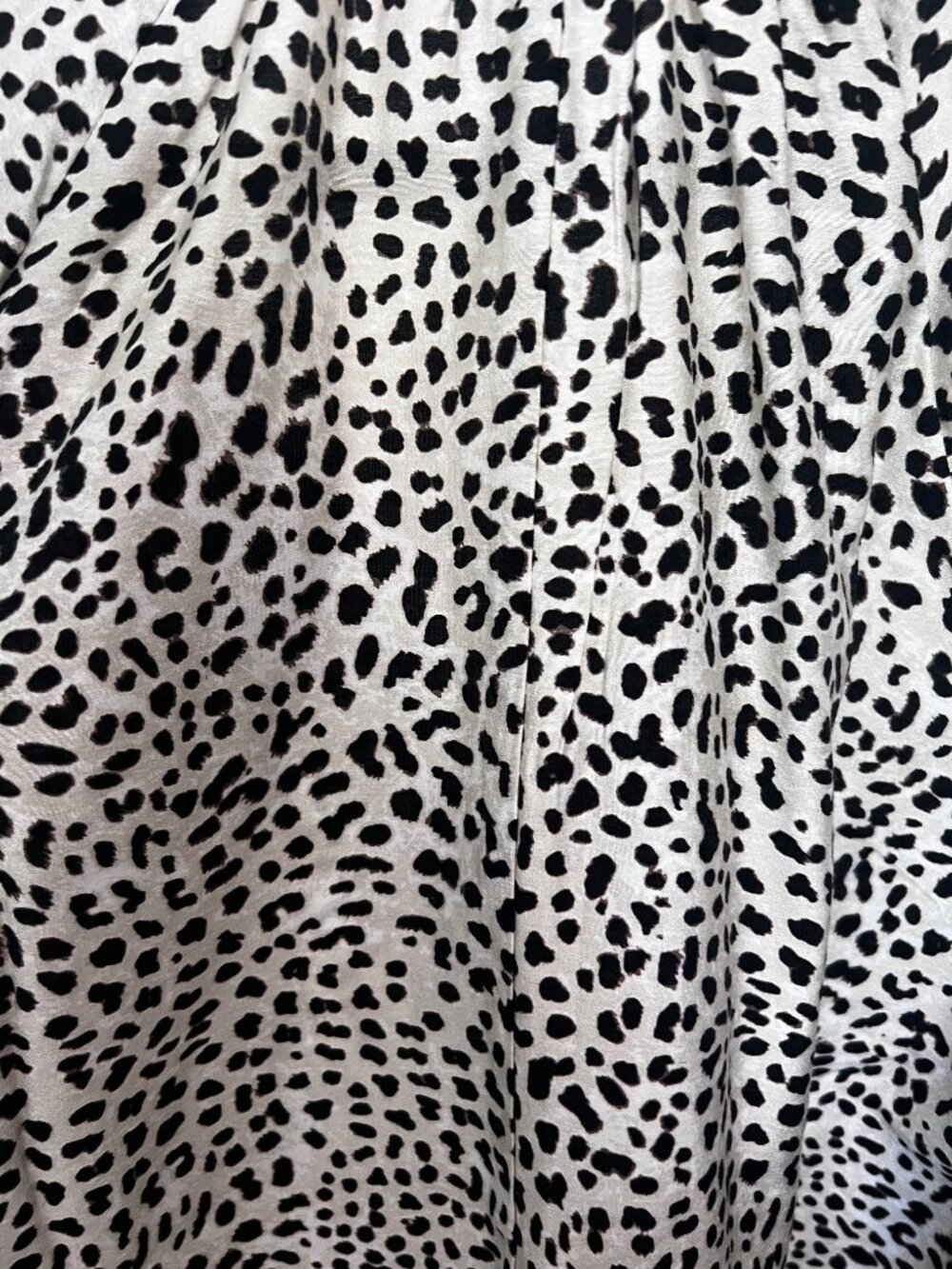 H&M Black & White Leopard Print Balloon Sleeve Blouse - Picture 4 of 4